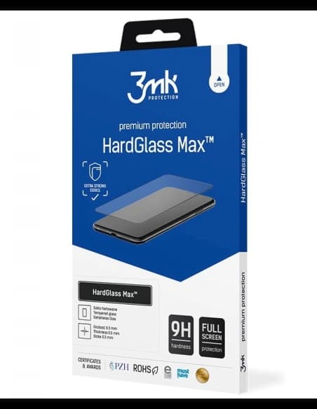 Tvrzené sklo 3MK HardGlass Max Sensor-Dot Samsung Galaxy S10 černé