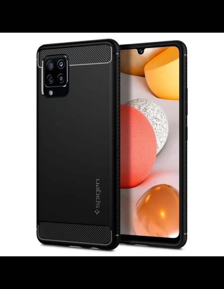 Etui Spigen Rugged Armor Samsung Galaxy A42 5G Matná Černá