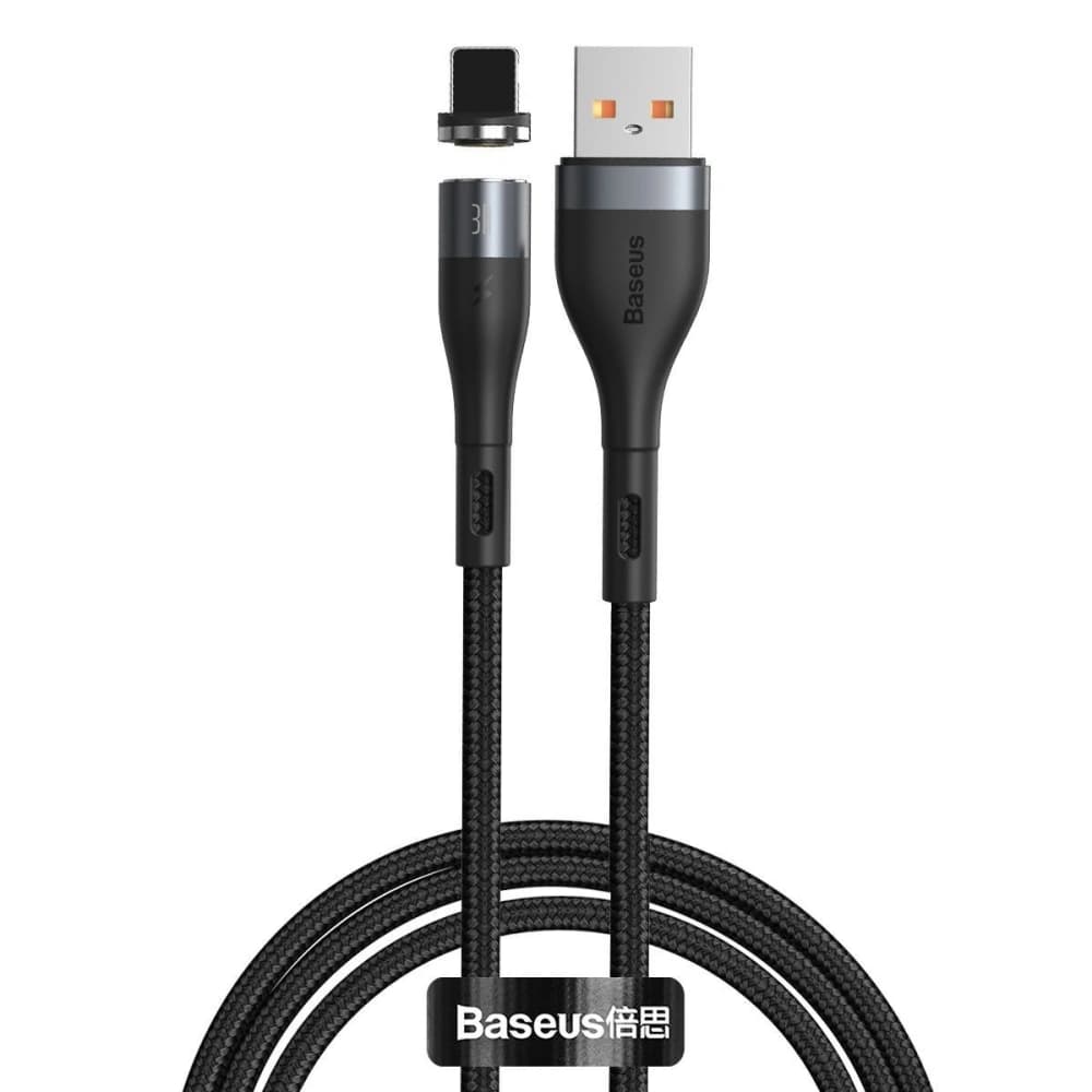 Baseus Magnetisches USB - Micro USB Kabel Zink 2.1A 1m (schwarz)
