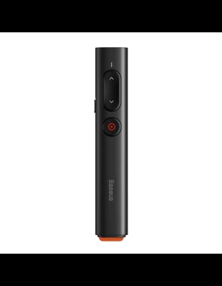 Többfunkciós távirányító Baseus Orange Dot bemutatókhoz, lézerpointerrel, akkumulátorral (fekete)