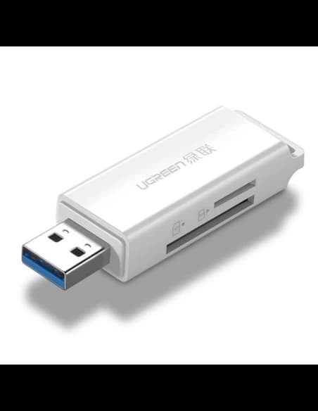 Cititor de carduri de memorie - Ugreen CM104 SD/TF USB 3.0 (alb)