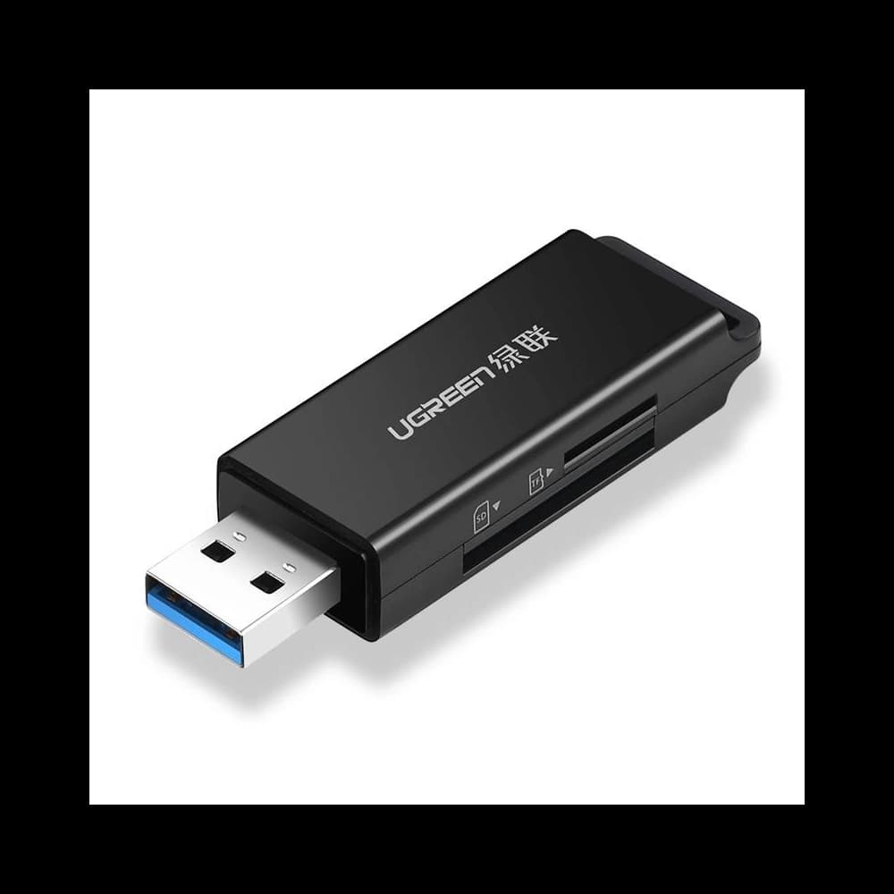 Cititor de carduri de memorie - Ugreen CM104 SD/TF USB 3.0 (negru) - 1