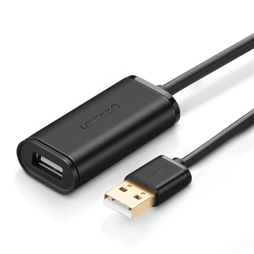 UGREEN US121 USB 2.0 hosszabbító kábel, aktív, 25m (fekete) - 1