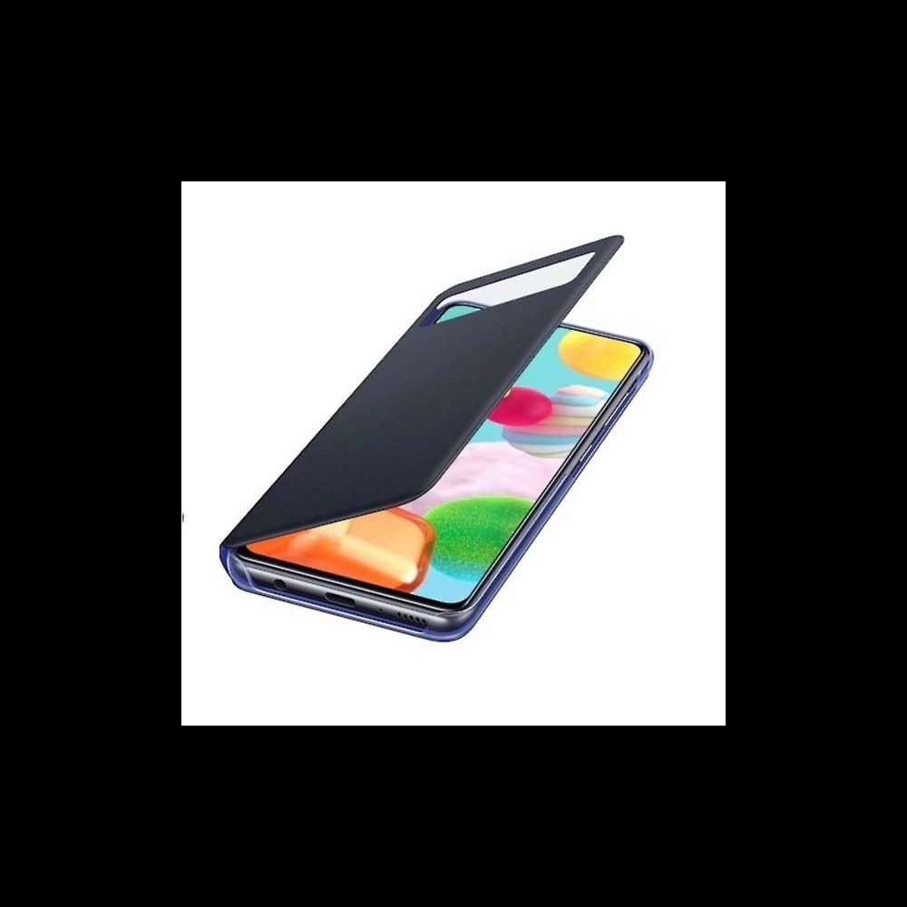 Samsung Gehäuse Galaxy A41 EF-EA415PB schwarz/schwarz S View Wallet Cover - 3