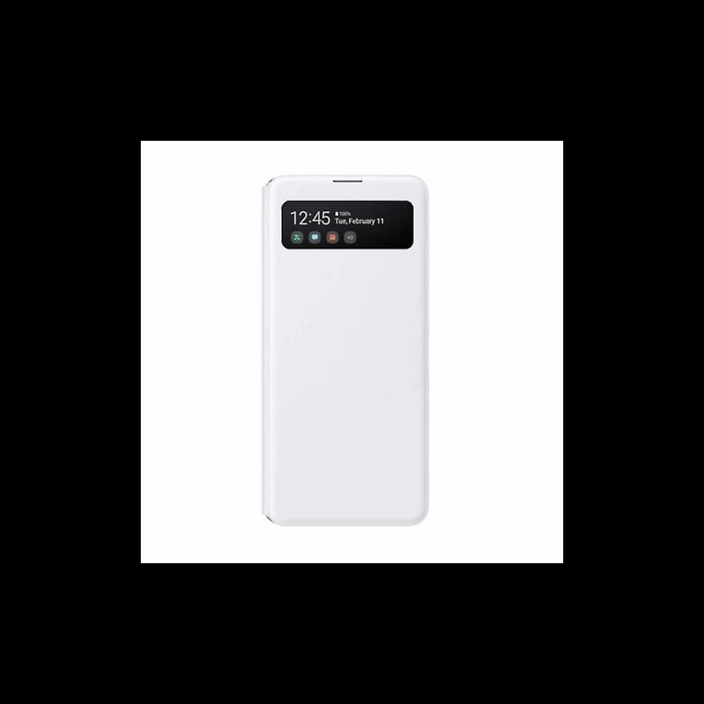 Samsung Gehäuse Galaxy A41 EF-EA415PW weiß/schwarz S View Wallet Cover