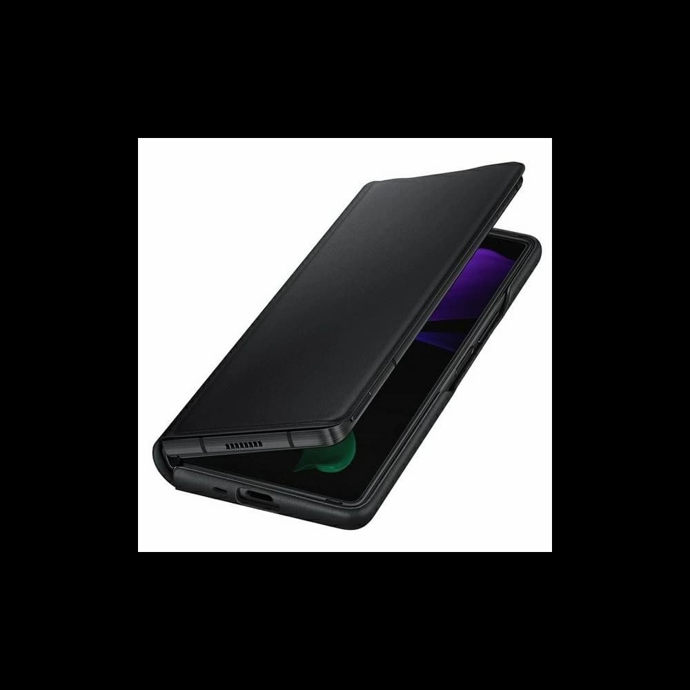 Etui Samsung Galaxy Z Fold 2 5G EF-FF916LB negru/c Black Leather Flip Cover - 1