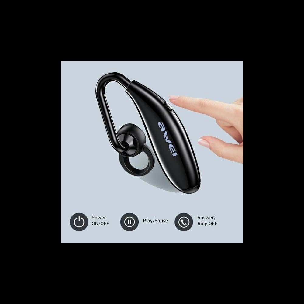AWEI In-Ear Wireless Headset Bluetooth mono N5 black - 8