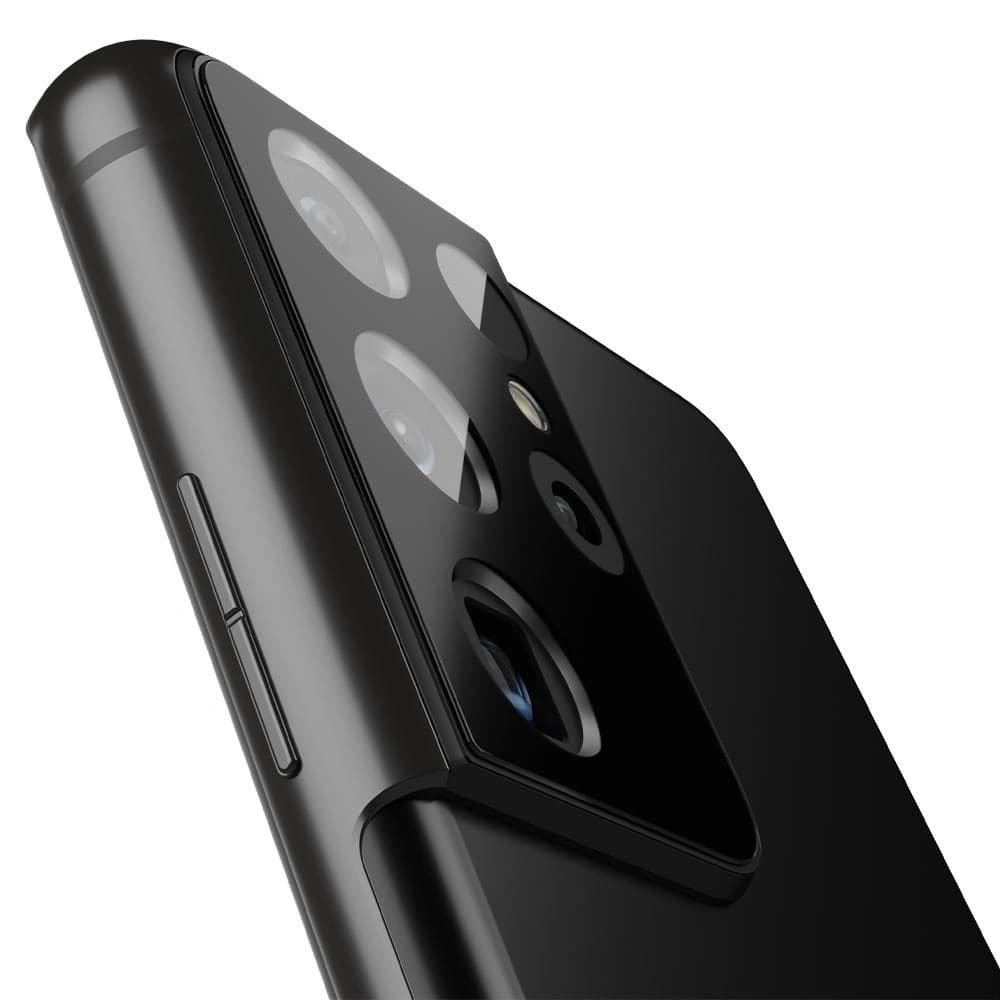 Tvrzené sklo na aparát Spigen Optik Camera Lens Samsung Galaxy S21 Ultra Černá - 3