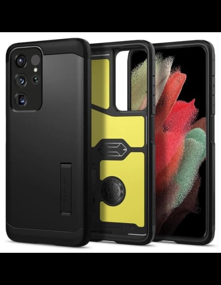 Spigen Samsung Schutzhülle Tough Armor Galaxy S21 Ultra Schwarz