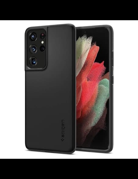 Spigen Samsung Tasche Thin Fit Galaxy S21 Ultra Schwarz