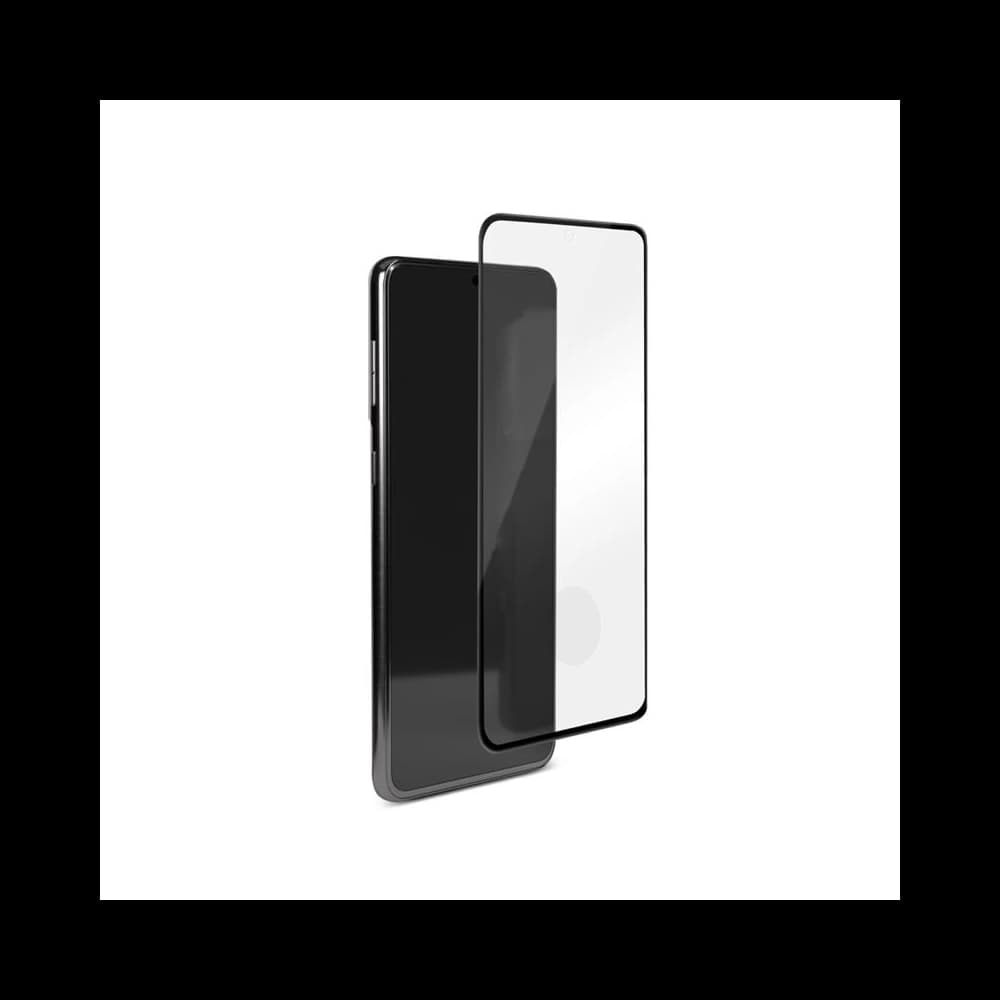 Samsung PURO Rahmen gehärtetes Glas Galaxy S21 (schwarz)