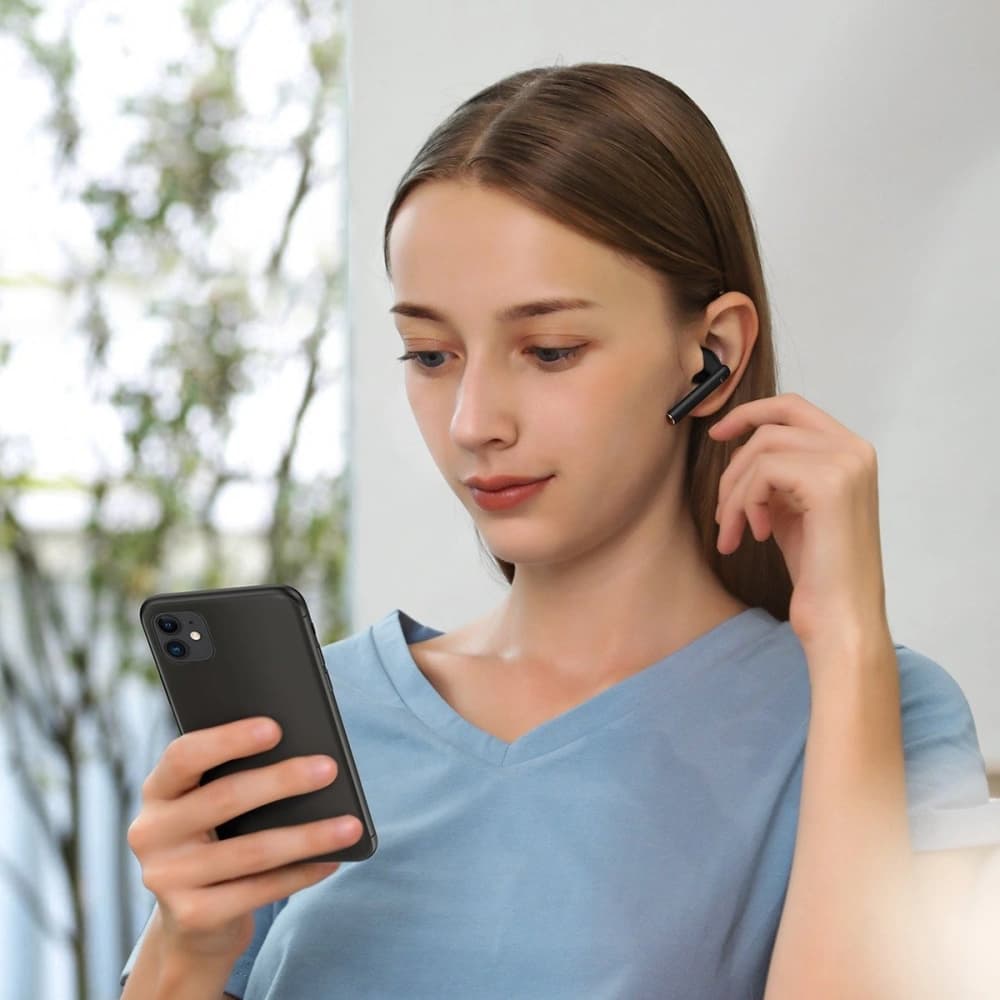 Căști TWS Baseus Encok W05, Bluetooth 5.0 (negre) - 10