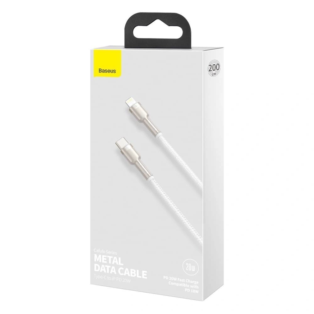 Baseus USB-C zu Lightning Kabel Cafule, PD, 20W, 2m (weiß) - 7
