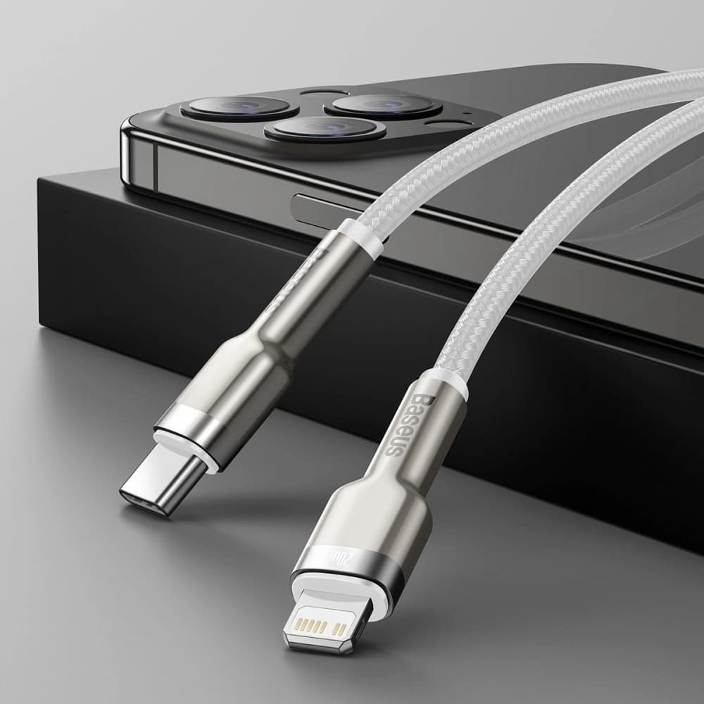 Baseus USB-C zu Lightning Kabel Cafule, PD, 20W, 2m (weiß) - 11