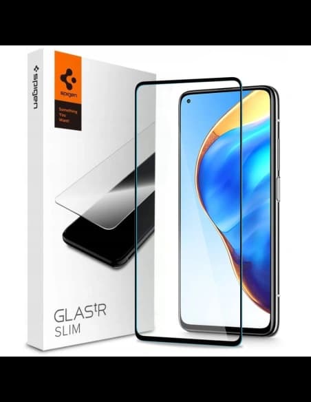 Spigen Xiaomi Gehärtetes Glas GLAS.tR Slim Mi 10T/10T Pro Schwarz