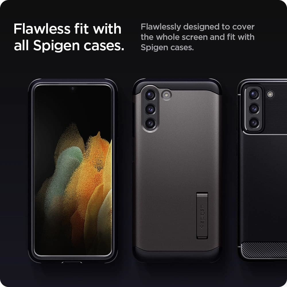 Spigen Samsung Gehärtetes Glas GLAS.tR ez Fit Galaxy S21+ Plus [2 PACK] - 4