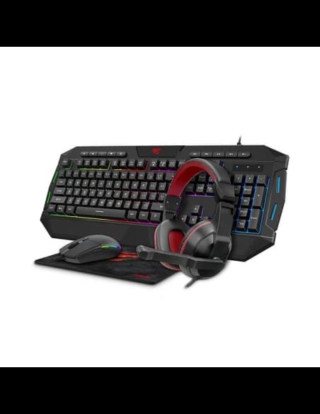 Zestaw gamingowy 4w1 Havit GAMENOTE KB501CM Słuchawki + klawiatura + myszka + podkładka