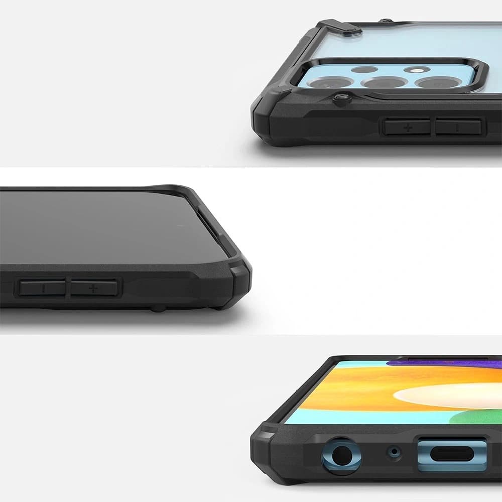 Etui Ringke Fusion-X Design Samsung Galaxy A52/A52s Camo (Moro) Fekete - 2