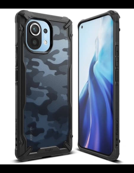 Ringke Xiaomi Tasche Fusion-X Design Mi 11 Camo (Moro) Schwarz