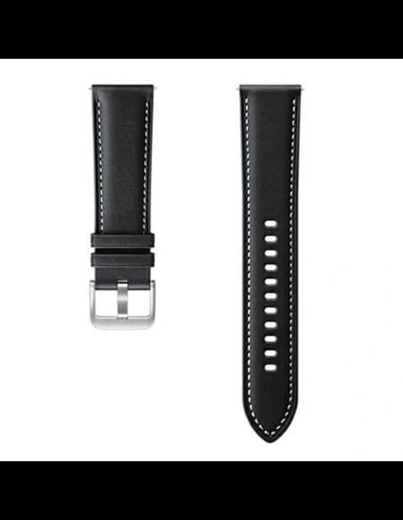 Samsung Armband Galaxy Watch 22mm ET-SLR84LBEGEU Stitch Leder schwarz/schwarz