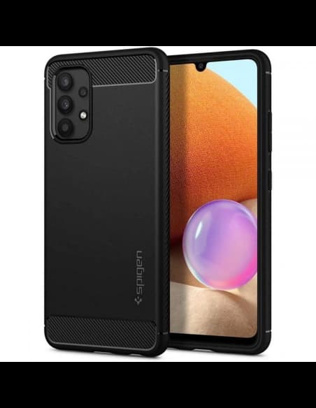 Etui Spigen Rugged Armor Samsung Galaxy A32 LTE Matná černá