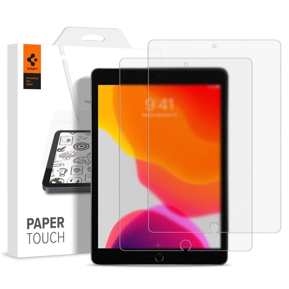 Spigen Paper Touch Apple iPad 10.2 2019/2020/2021 7, 8, 9 Gen/iPad Air 10.5 2019 3 Gen [2 PACK] - 1