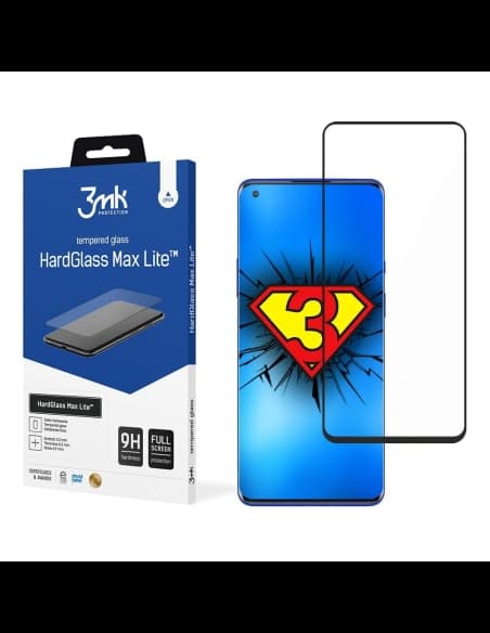 3MK HardGlass Max Lite OnePlus 8T/OnePlus 9 black