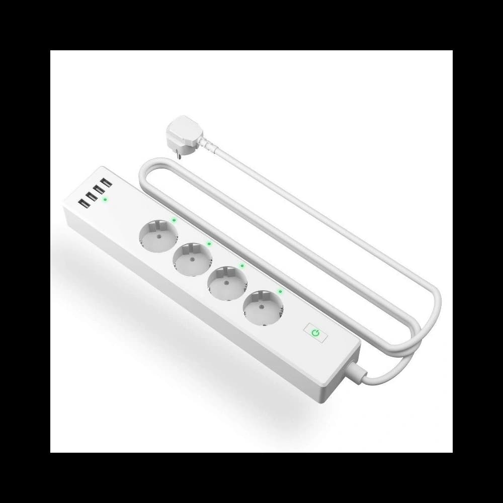 Inteligentna listwa zasilająca WiFi Meross MSS425F, 4 gniazda + 4x USB - 1