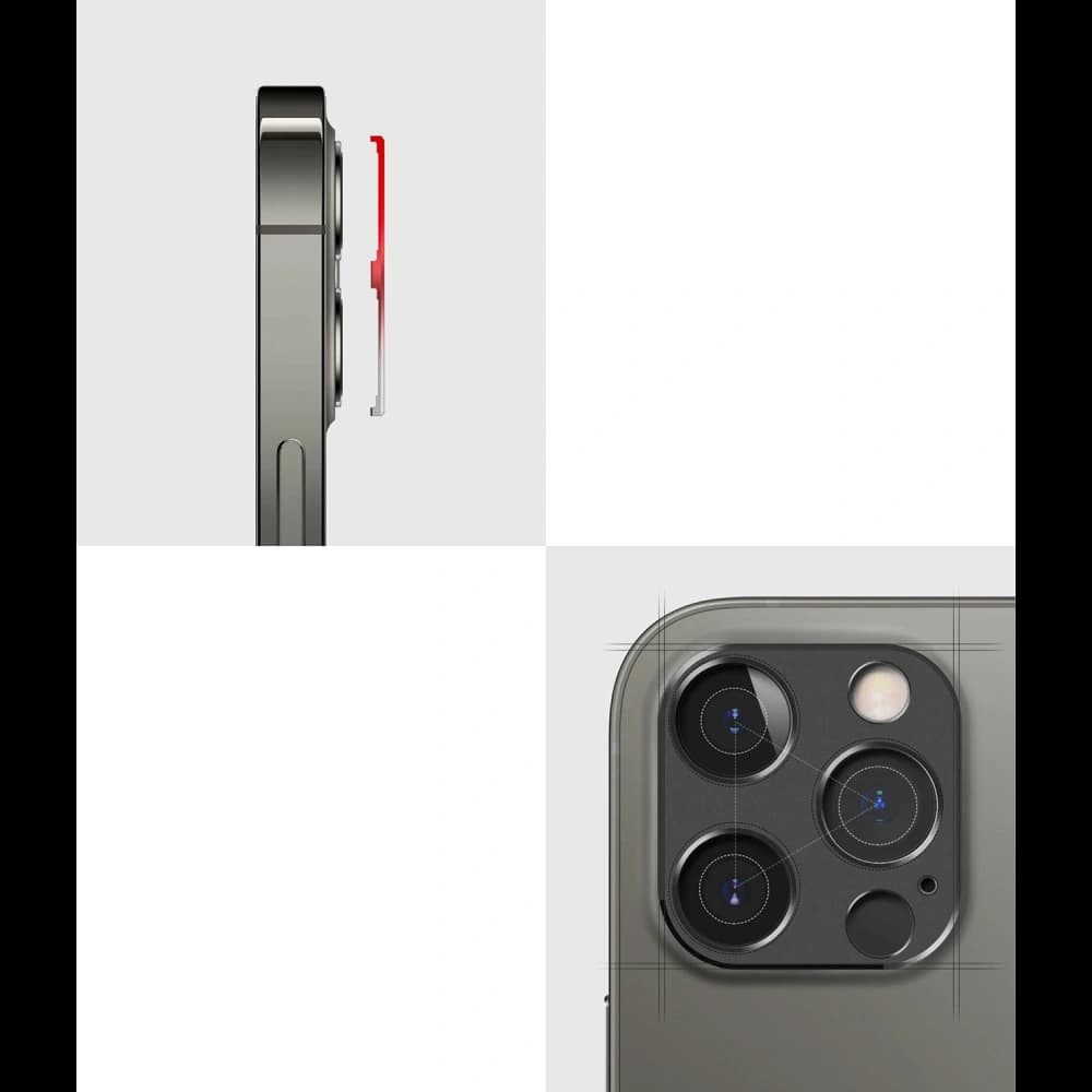 Nakládka Ringke Camera Styling Apple iPhone 12 Pro Max Blue - 7