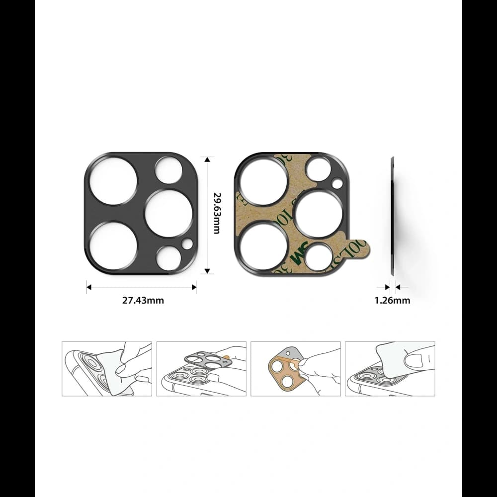 Nakládka Ringke Camera Styling Apple iPhone 12 Pro Max Blue - 9