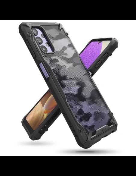 Etui Ringke Fusion-X Design Samsung Galaxy A32 5G Camo (Moro) Fekete