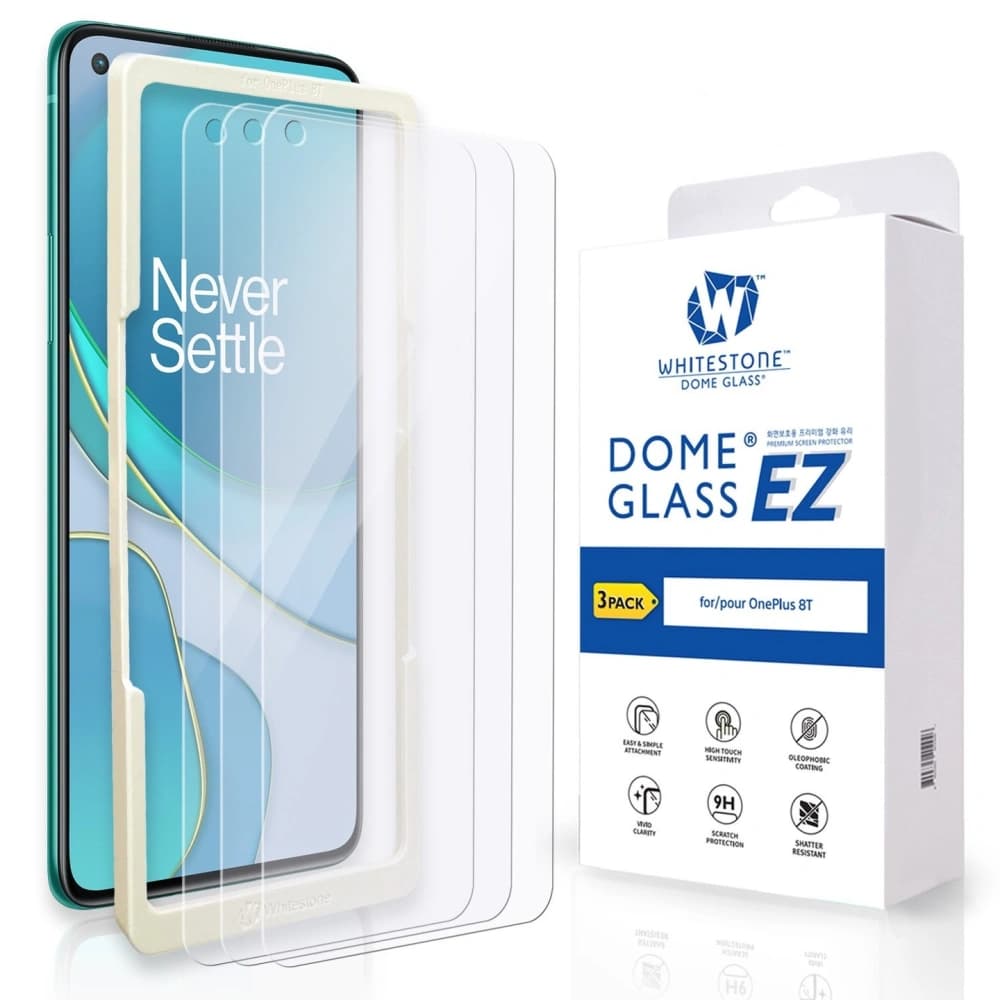 Whitestone EZ Glass OnePlus 8T [3 PACK] - 1