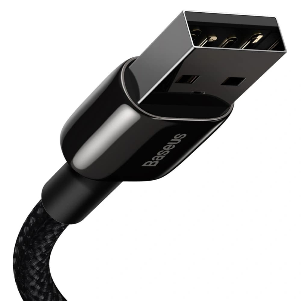 USB kábel Lightning Baseus Tungsten Gold, 2.4A, 1m (fekete) - 3