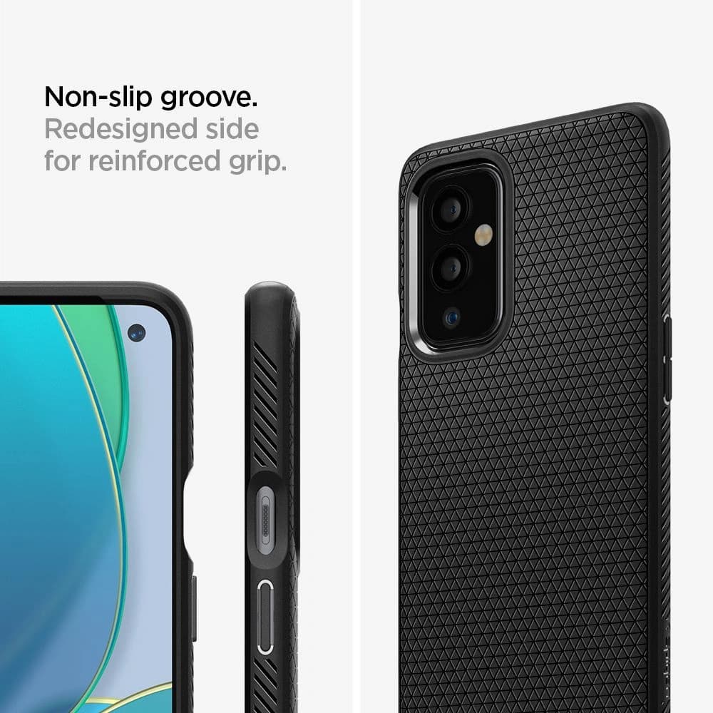 Etui Spigen Liquid Air OnePlus 9 Matte Black - 4