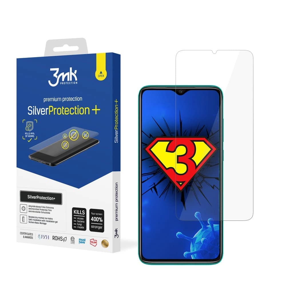 Antimikrobiális védőfólia 3MK Silver Protect+ Redmi Note 8 Pro