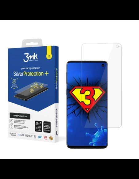 Antimikrobní ochranná fólie 3MK Silver Protect+ Samsung Galaxy S10