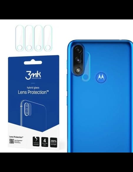 Hybidní sklo na objektiv fotoaparátu 3MK Ochrana objektivu Motorola Moto E7 Power [4 PACK]