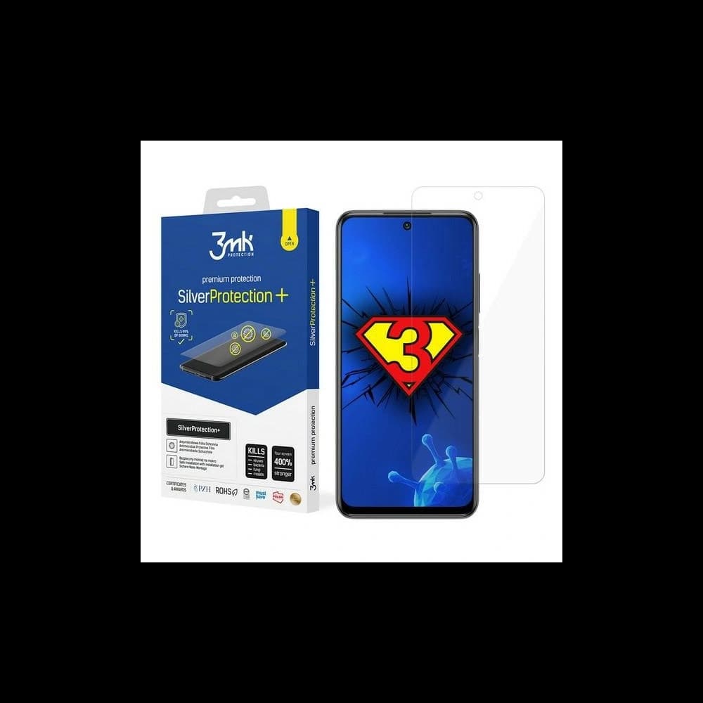 Antimikrobní ochranná fólie 3MK Silver Protect+ Redmi Note 10 - 1