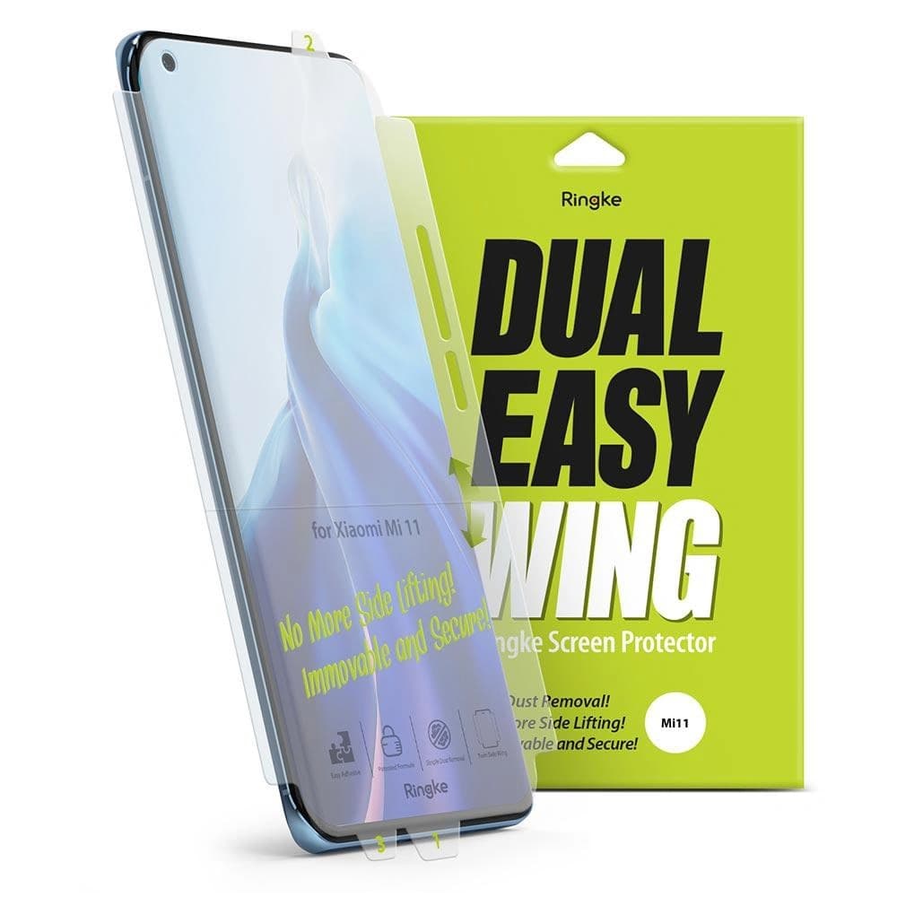 Folia hydrogel Ringke Dual Easy Wing Full Cover Xiaomi Mi 11 [2 PACK] - 1
