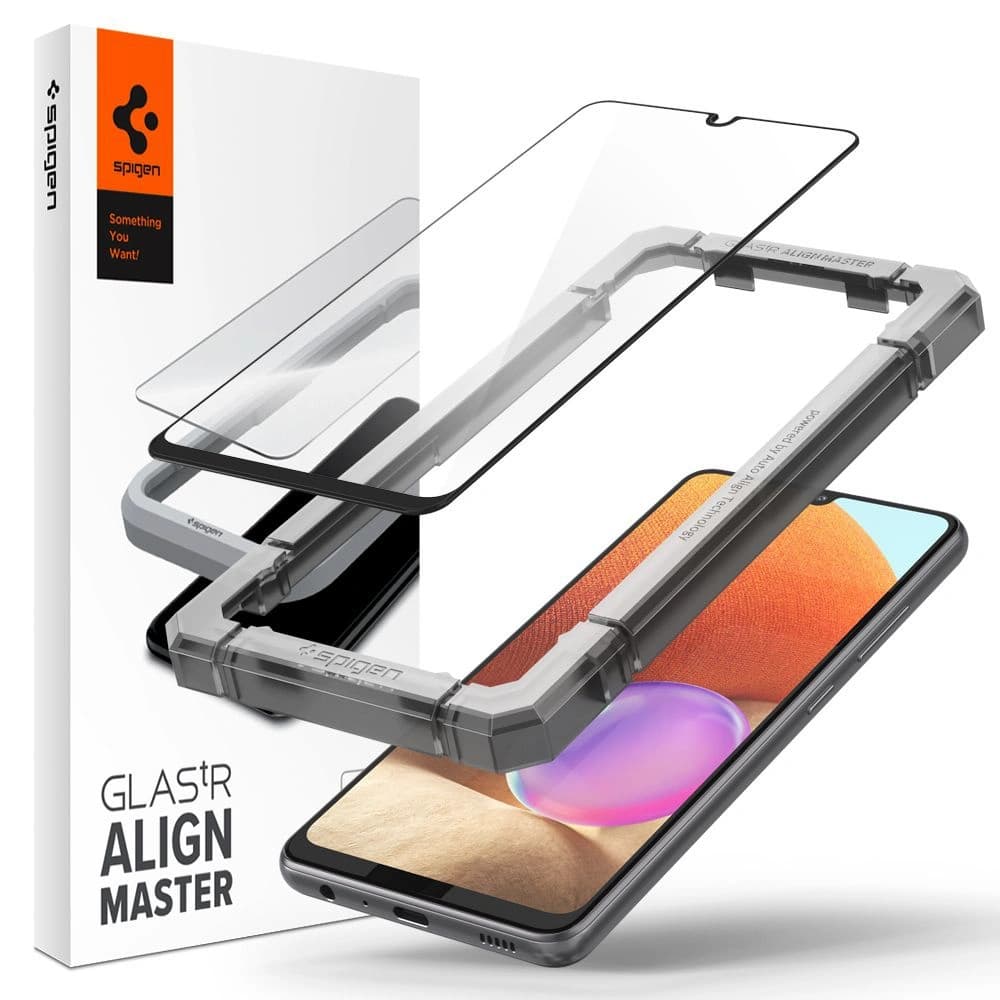 Pérové sklo Spigen GLAS.tR AlignMaster Samsung Galaxy A32 LTE/4G černá