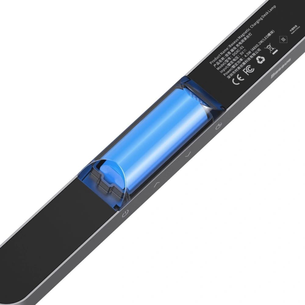 Lampa magnetică Baseus Magnetic Stepless, cu panou tactil (gri) - 4