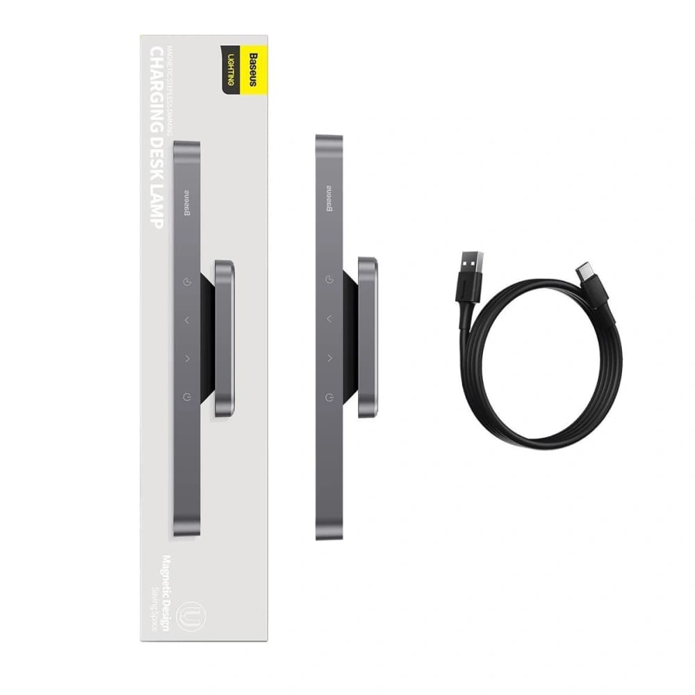 Lampa magnetică Baseus Magnetic Stepless, cu panou tactil (gri) - 10