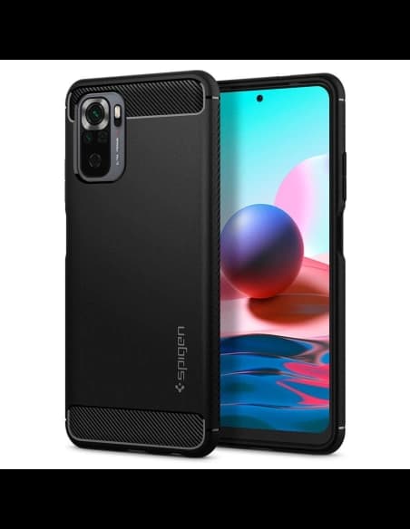 Etui Spigen Rugged Armor Redmi Note 10/10S Matt Fekete