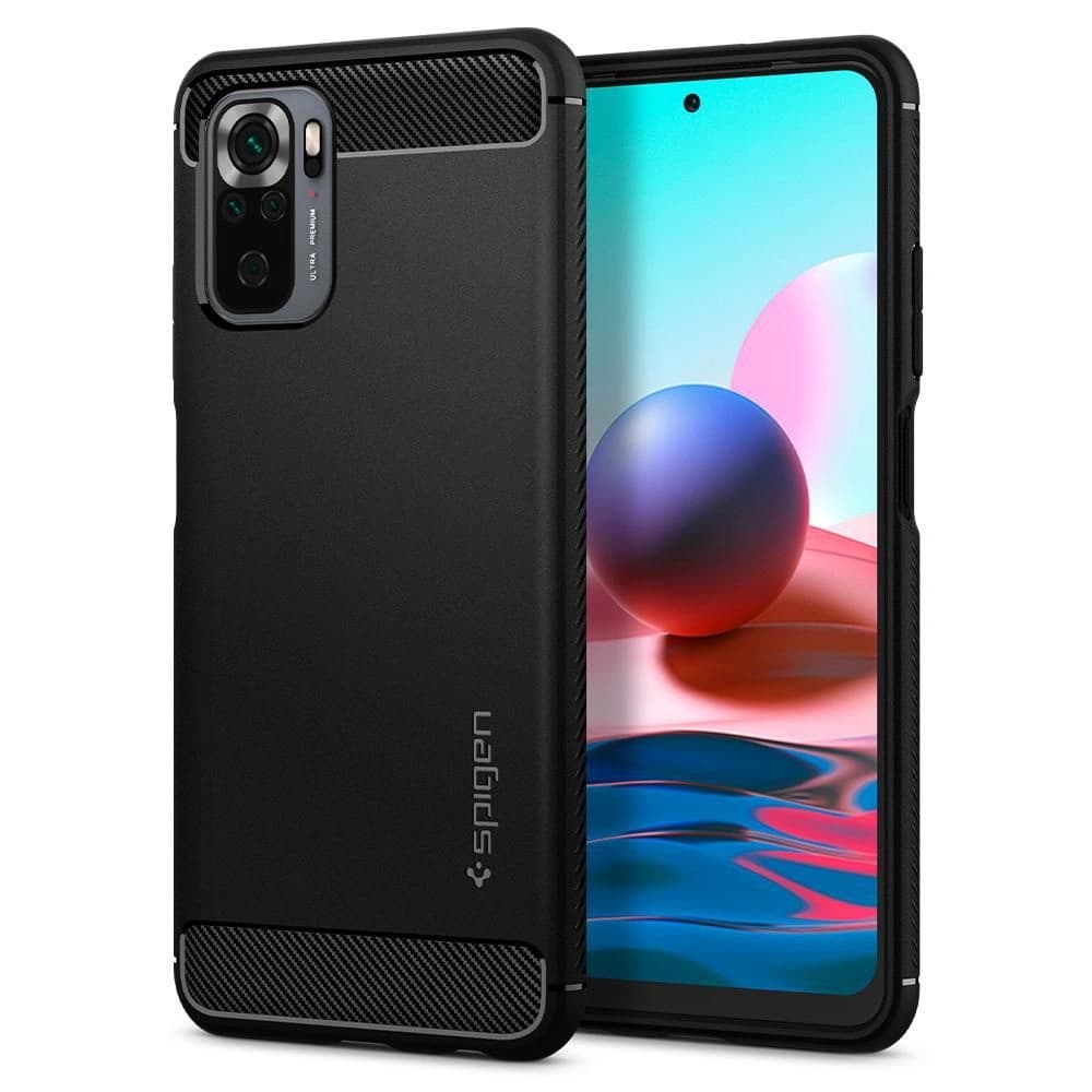 Etui Spigen Rugged Armor Redmi Note 10/10S Negru Mat - 1