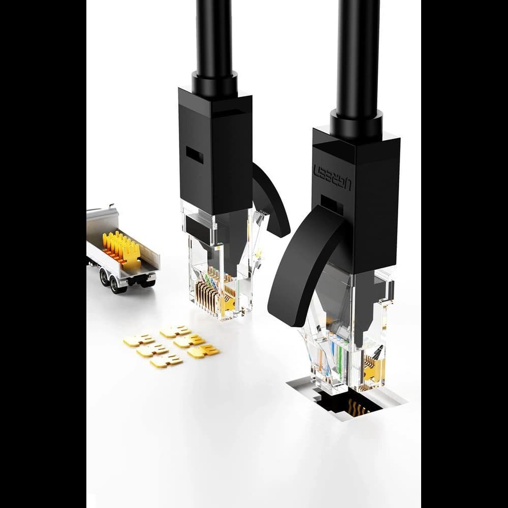 UGREEN kabel internetový síťový Ethernet patchcord RJ45 Cat 6 UTP 1000Mbps 20m černý (20166) - 5