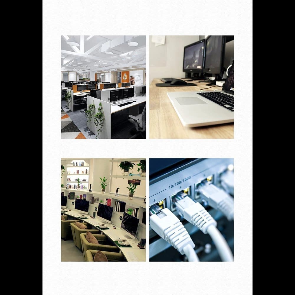 UGREEN kabel internetový síťový Ethernet patchcord RJ45 Cat 6 UTP 1000Mbps 20m černý (20166) - 10