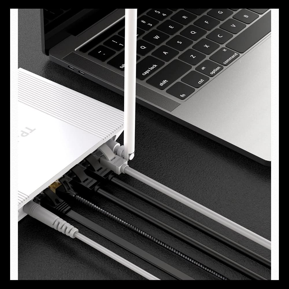 UGREEN kabel internetový síťový Ethernet patchcord RJ45 Cat 6 UTP 1000Mbps 20m černý (20166) - 11