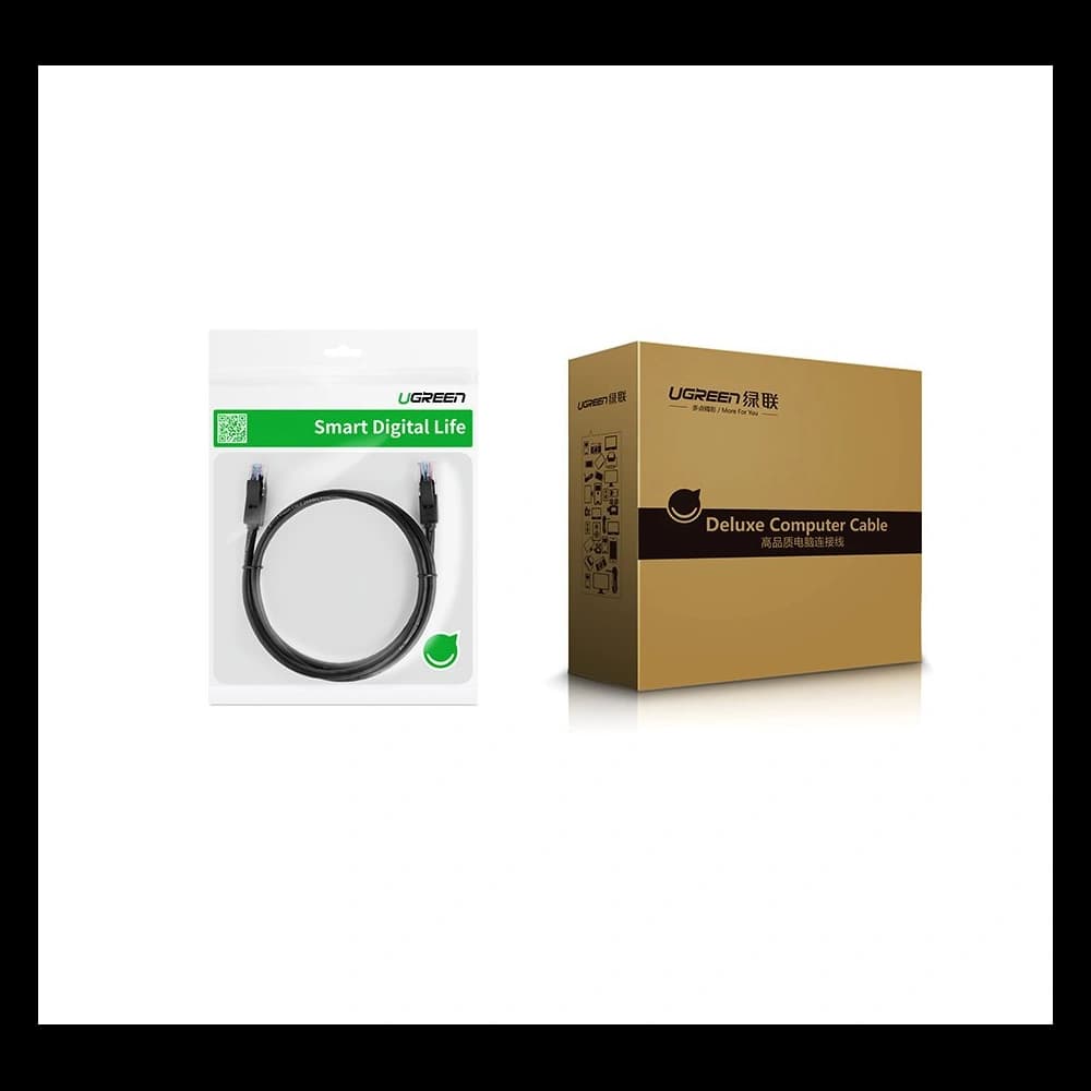 UGREEN kabel internetový síťový Ethernet patchcord RJ45 Cat 6 UTP 1000Mbps 20m černý (20166) - 12