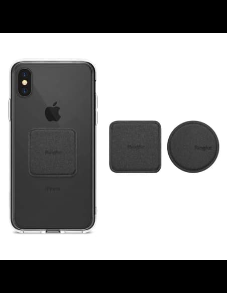 Mágneses tartóhoz való lapkák Ringke PU bőr fém lapok fekete