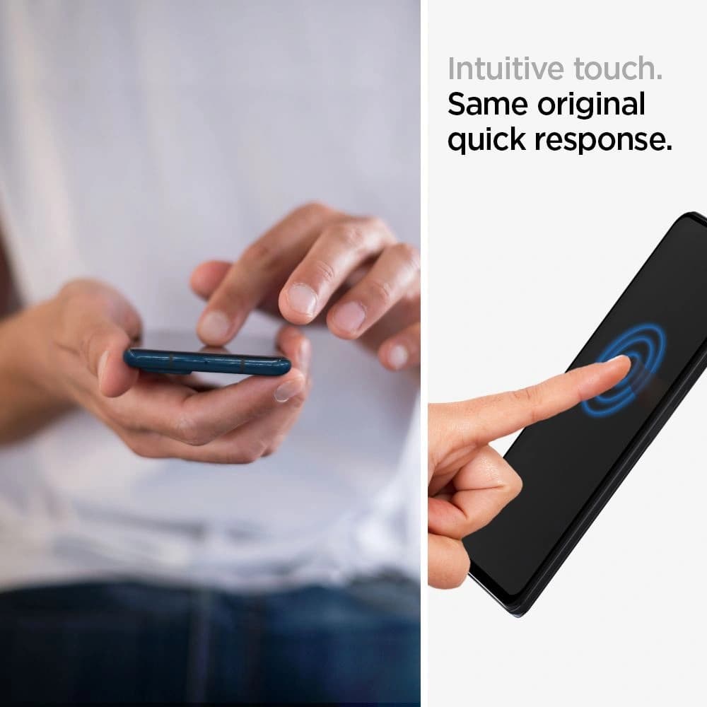 Tvrzené sklo Spigen GLAS.tR Slim Redmi Note 10/10S Black - 8